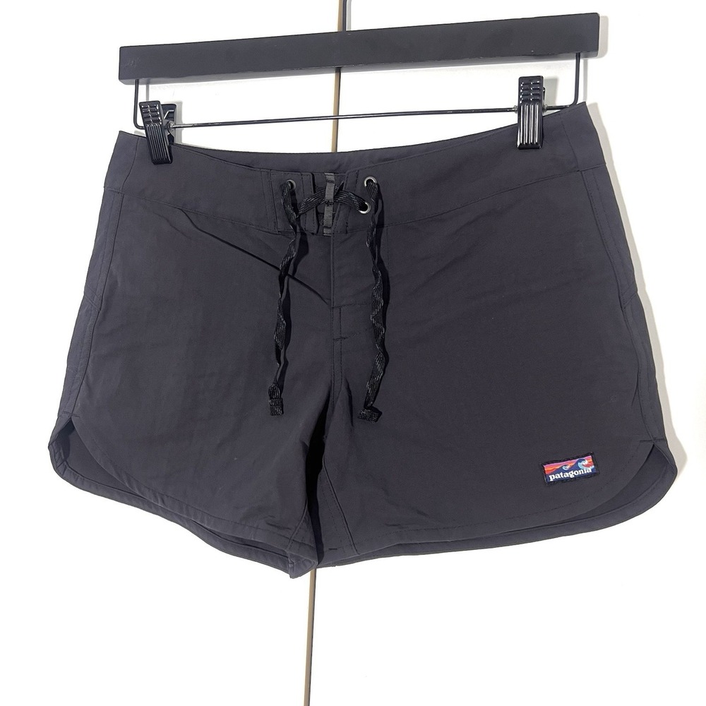 Patagonia Wavefarer Board Shorts Womens 2 Gray Lace Up Surf Outdoors Gorpcore